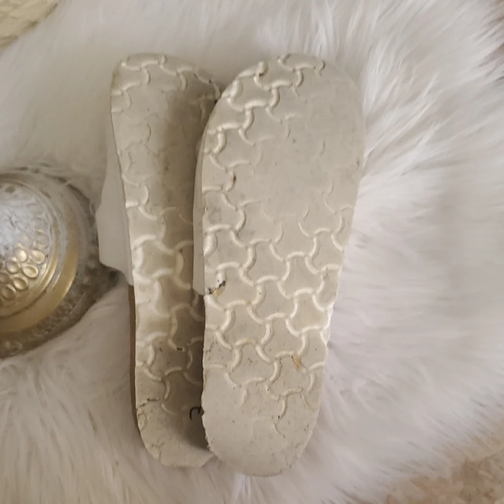 White BioStep Two-Buckle Slide Sandals - Picture 7 of 9
